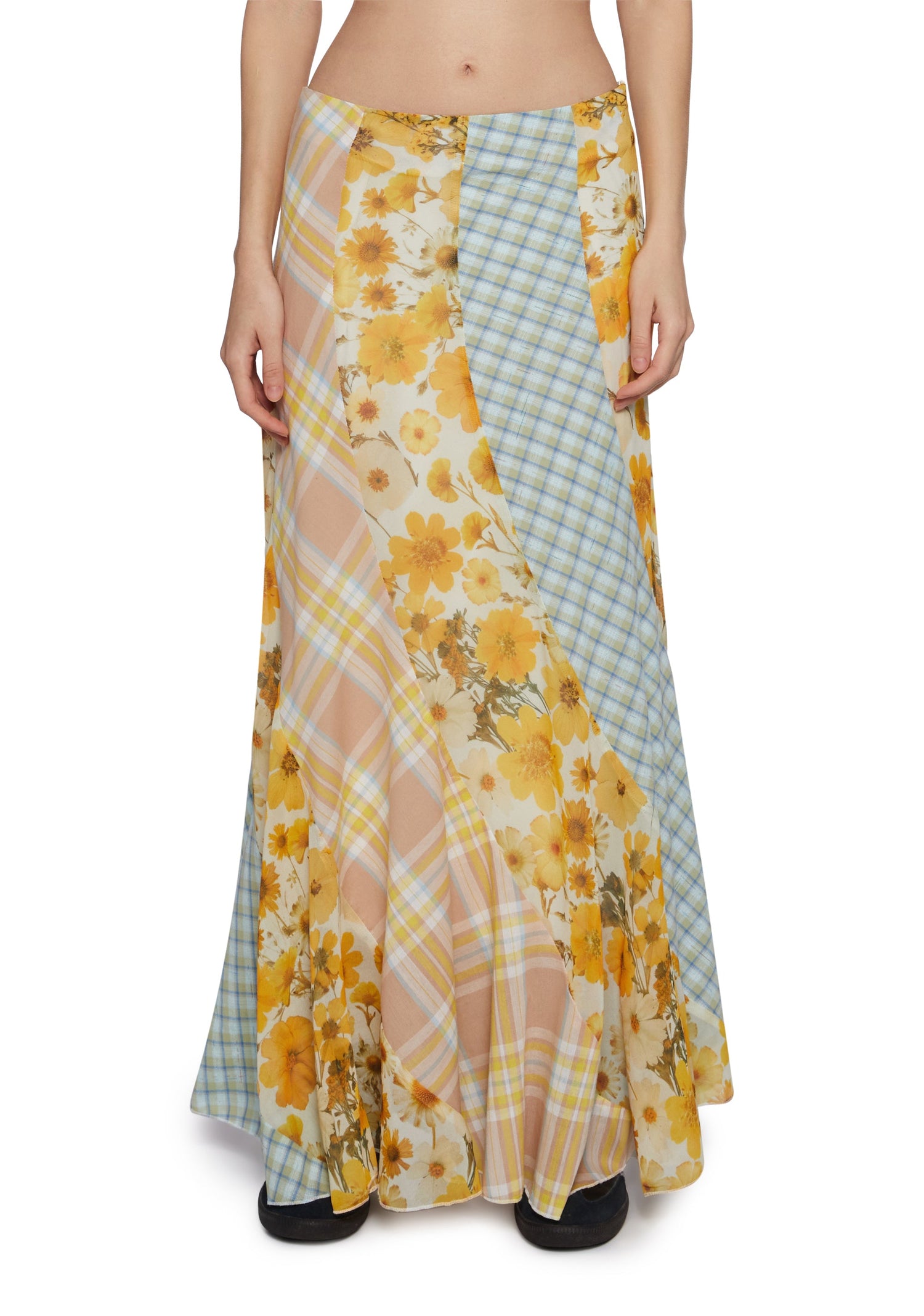 Pressed Flowers Maxi Skirt