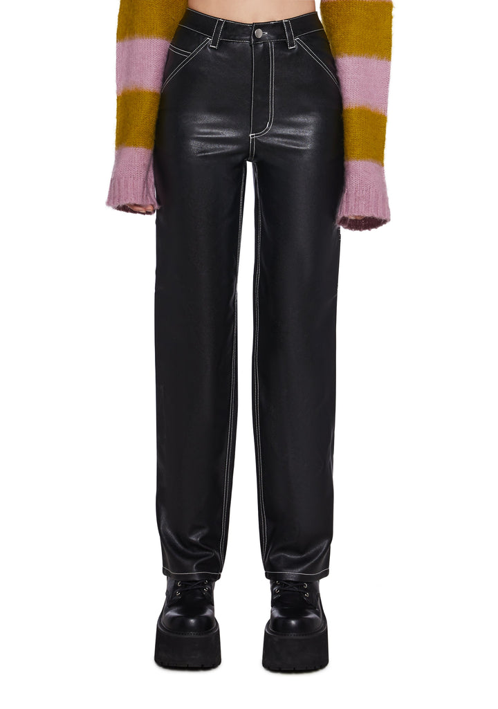 Evergreen Punk Vegan Leather Pants