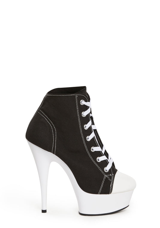 Delight-600SK-02 Platform Canvas Sneakers