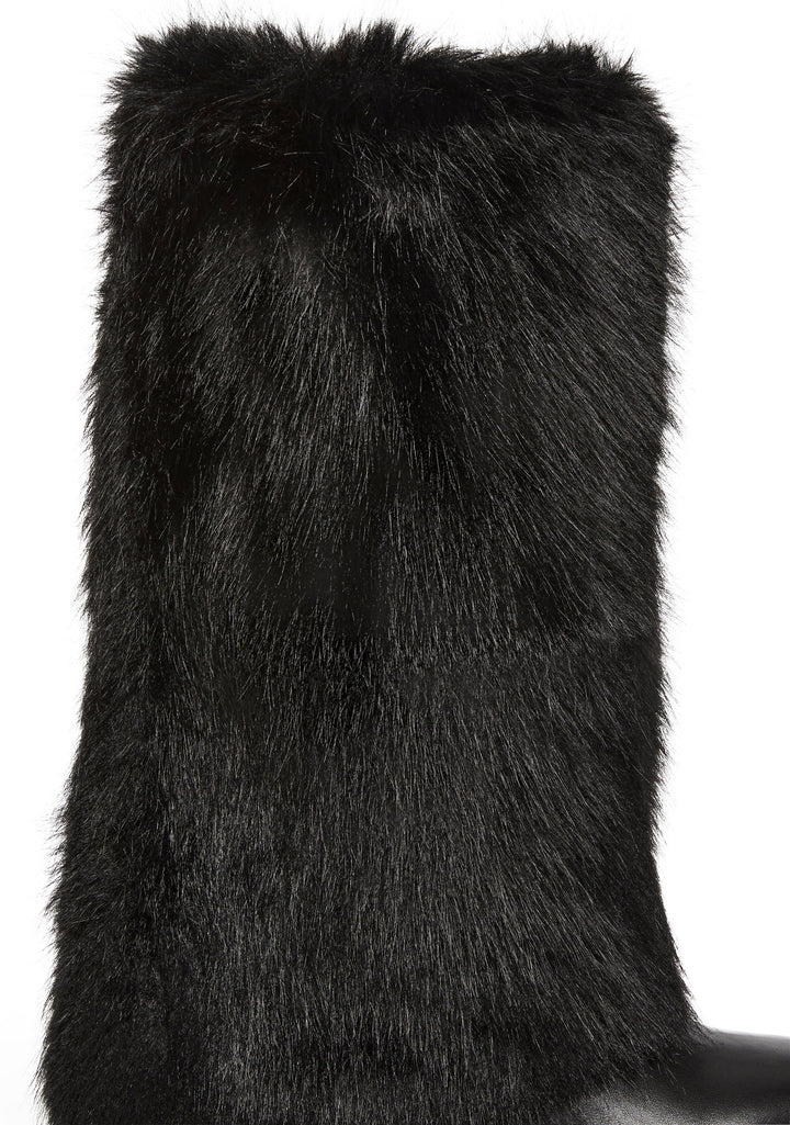 Ahsoka Foldover Flat Boots - Black