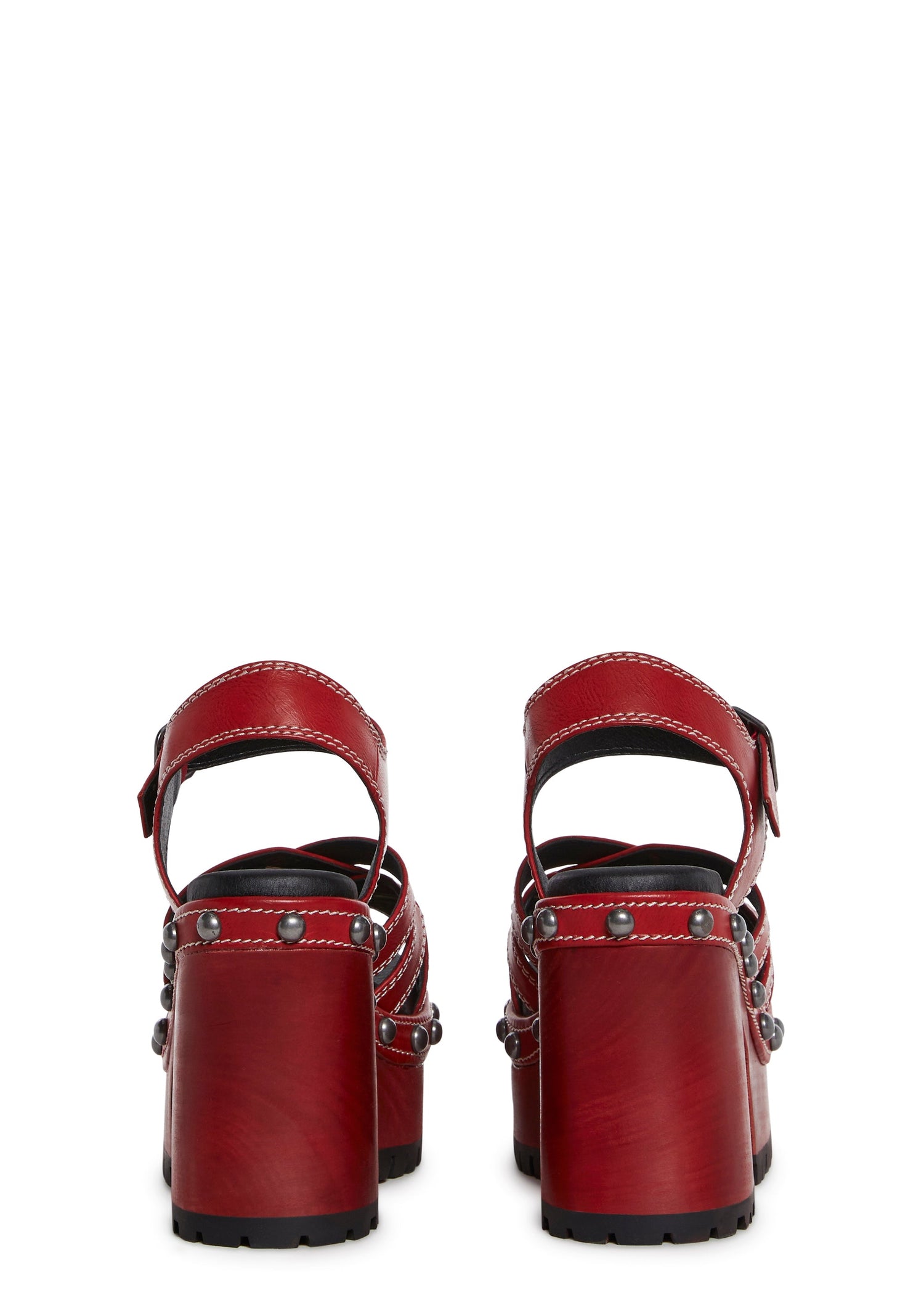 Crush Promises Platform Sandals - Red