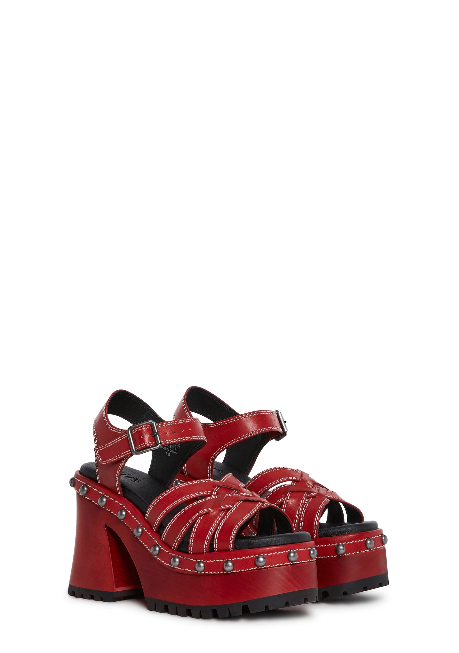 Crush Promises Platform Sandals - Red