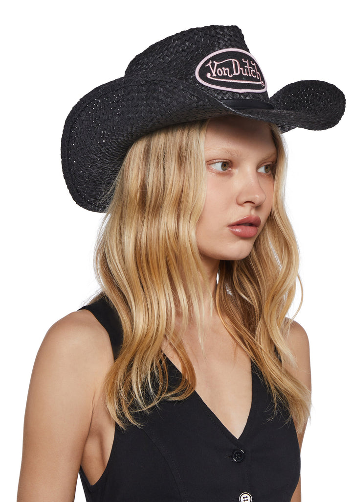 Von Dutch Cowboy Hat - Black