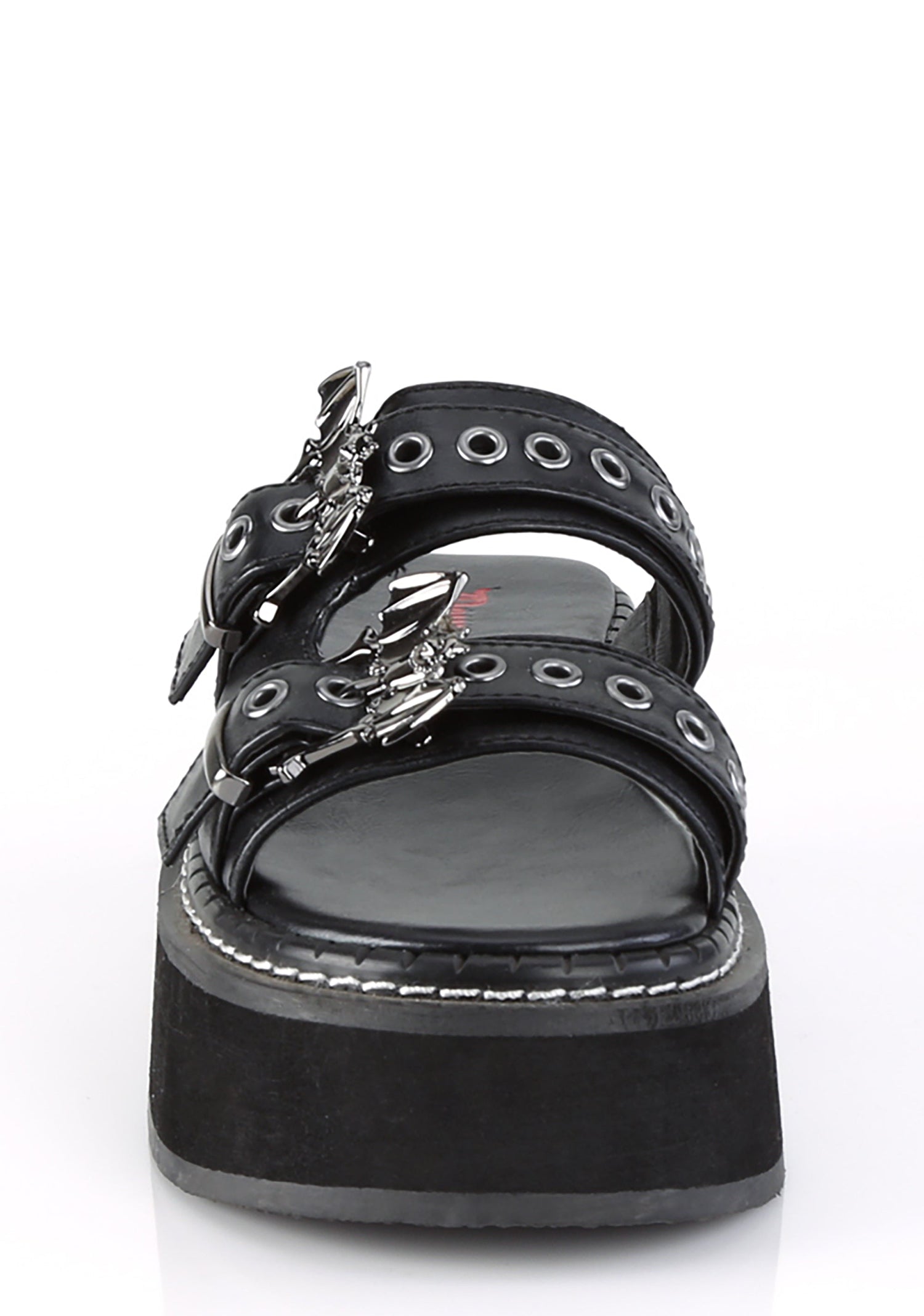 Emily-100 Platform Double Strap Slide Sandal