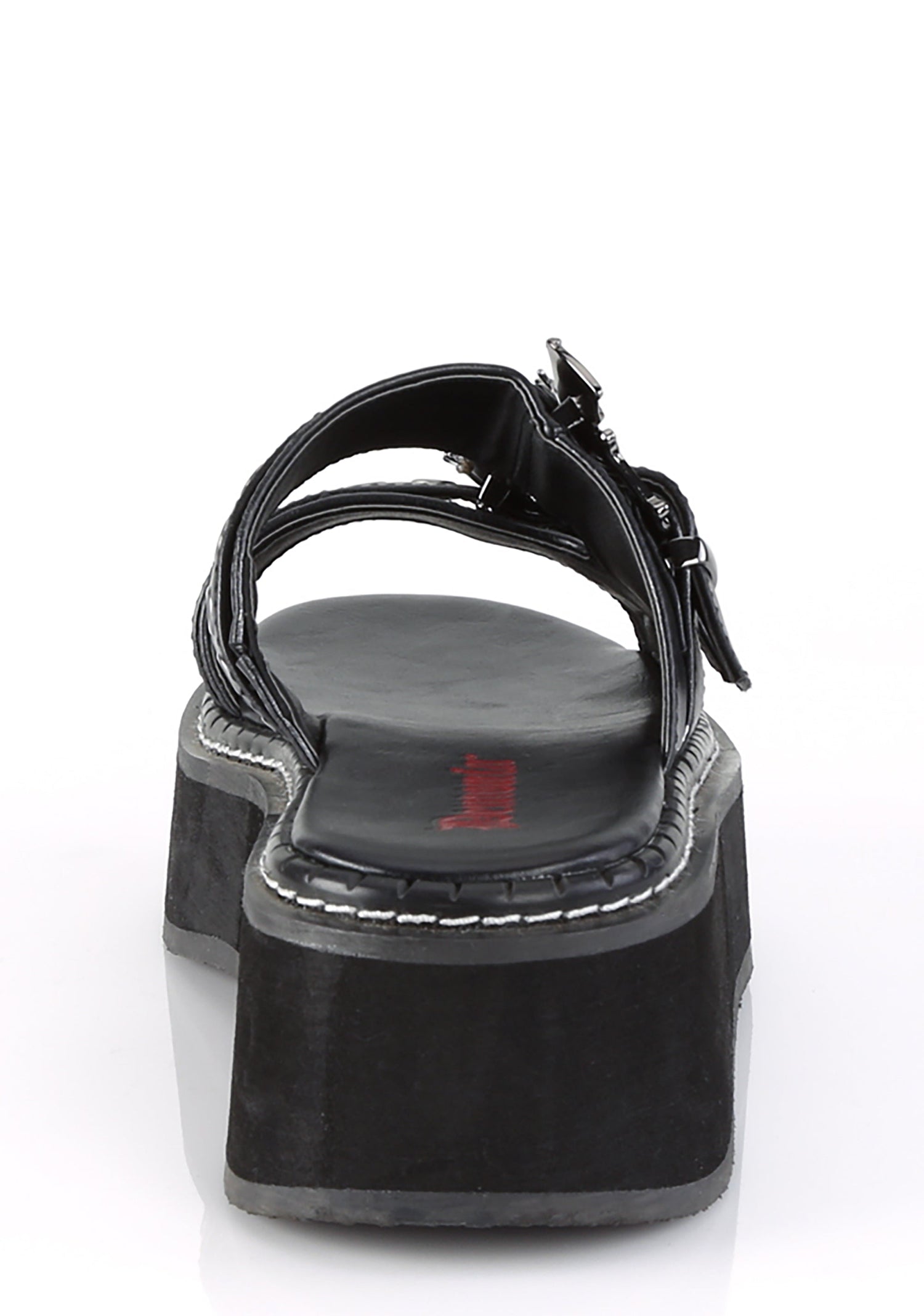 Emily-100 Platform Double Strap Slide Sandal