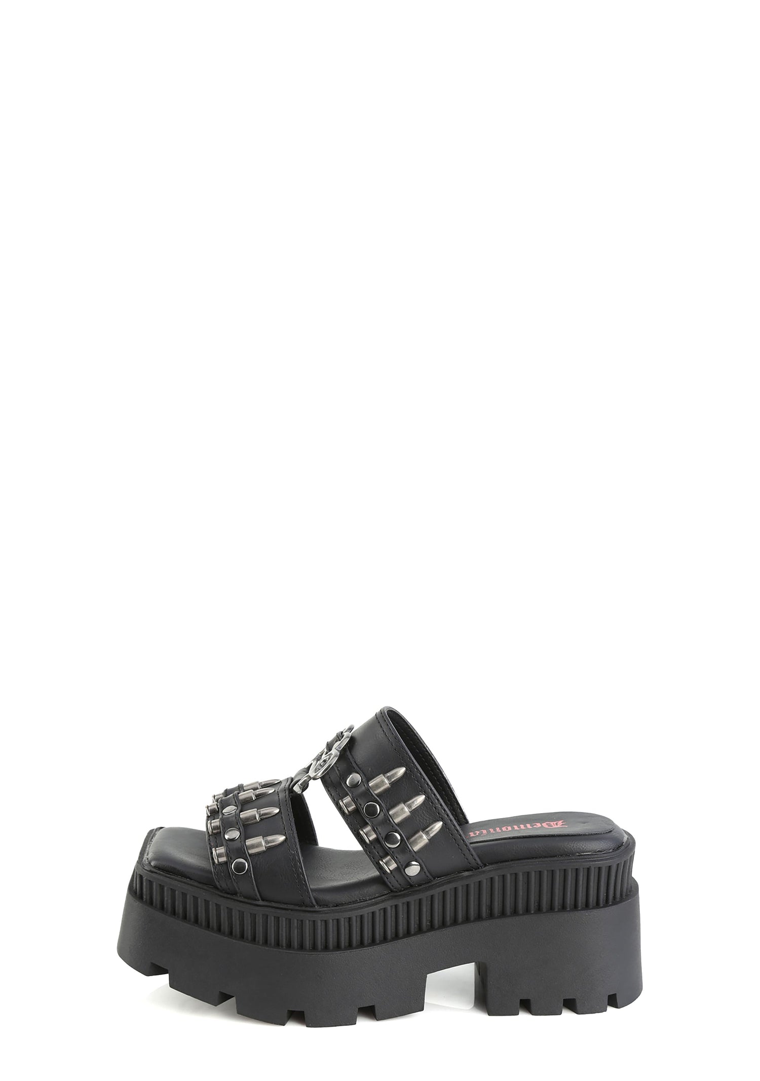 Wrath-08 Platform Double Strap Slide Sandals
