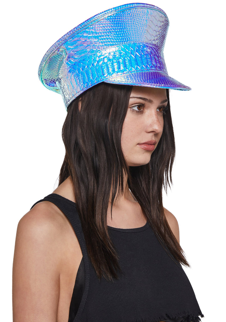 Vinyl Captain Hat - Snake