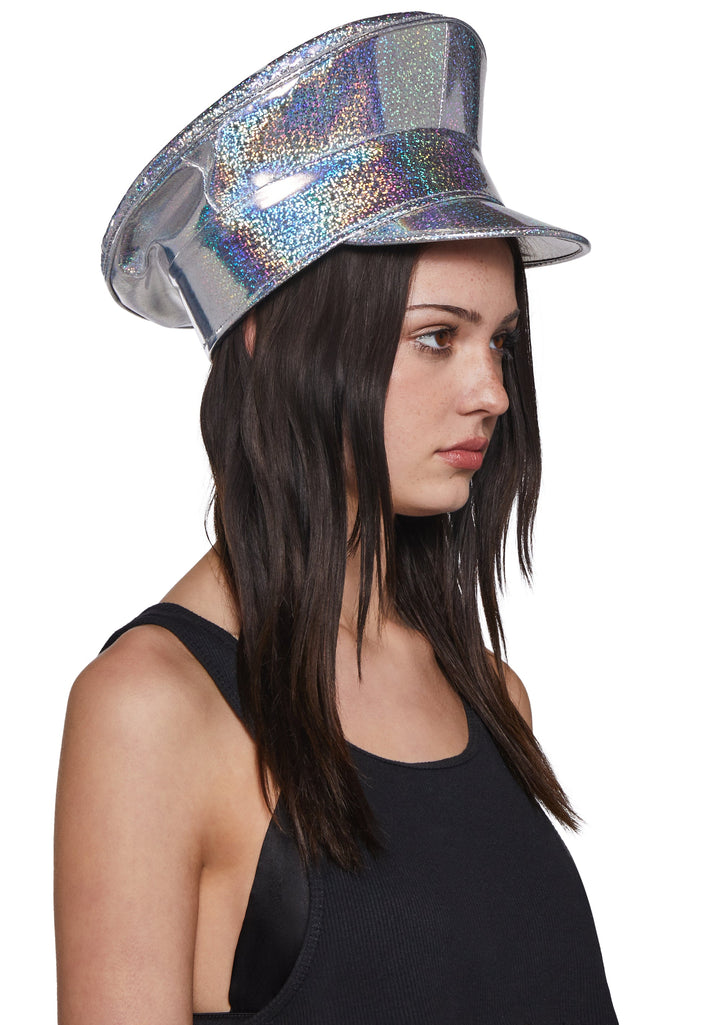 Vinyl Captain Hat - Glitter