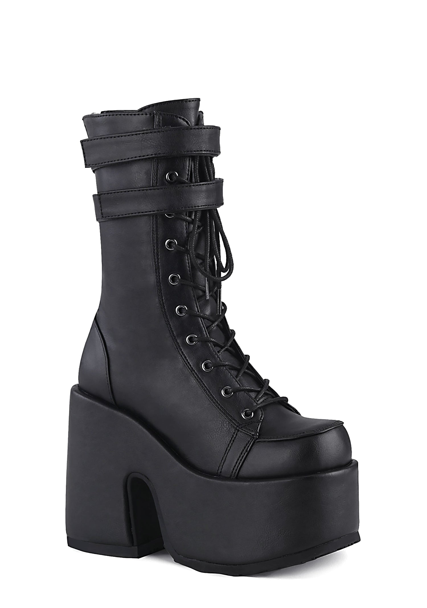 CAMEL-250 Platform Mid-Calf Boots