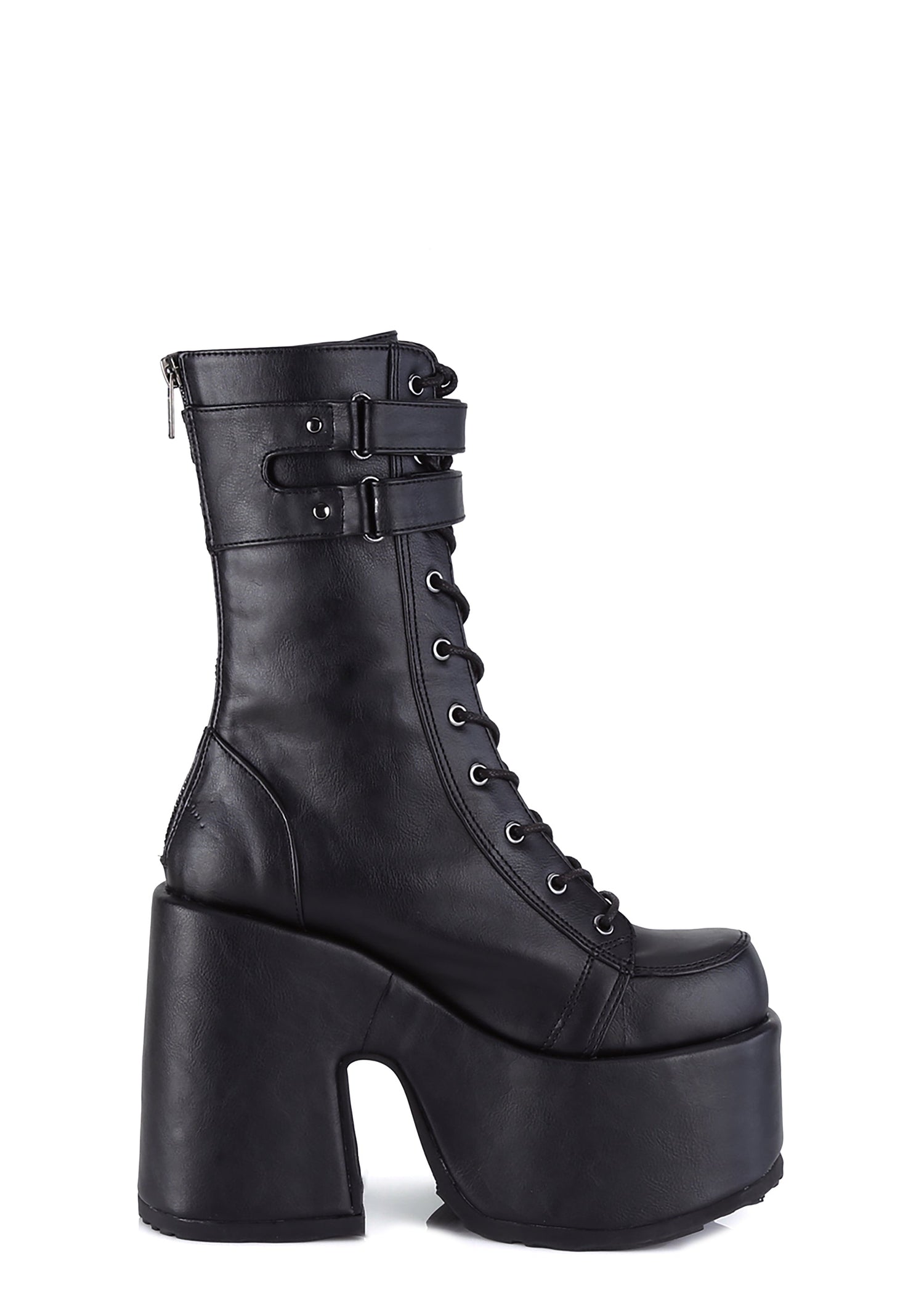 CAMEL-250 Platform Mid-Calf Boots