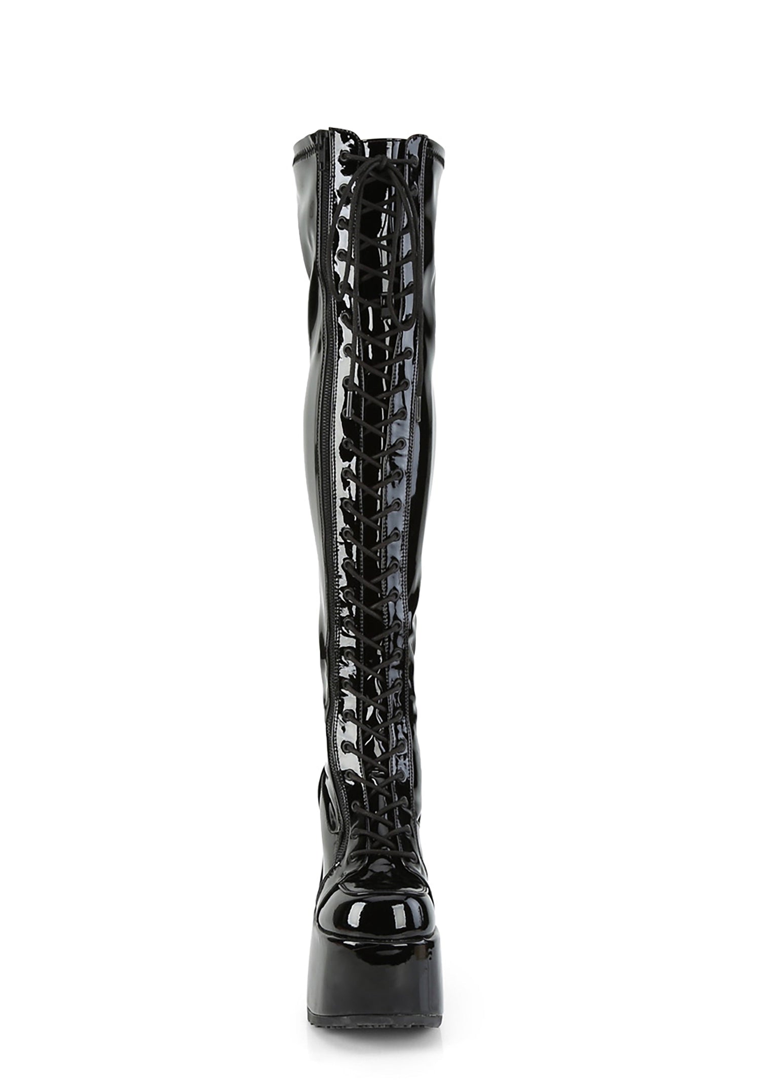 Camel-300 Platform Thigh High Boots