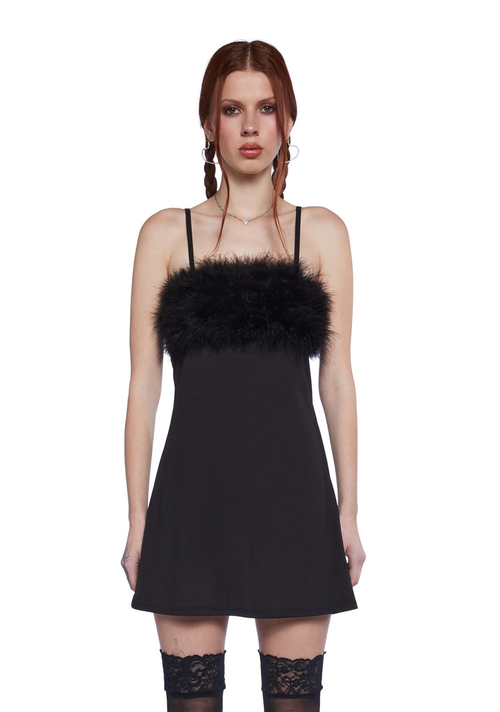 Flirty N' Thriving Marabou Dress