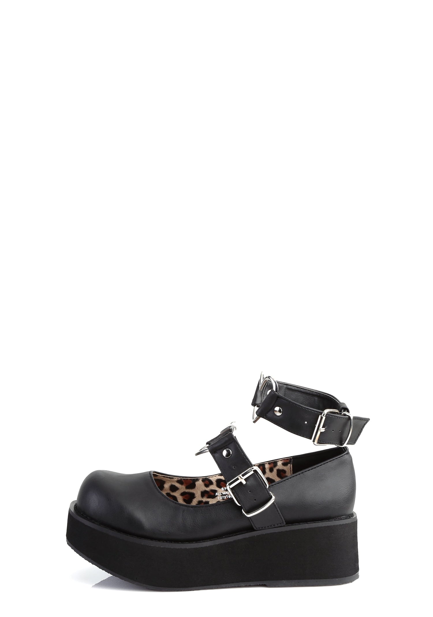 Spirite-02 Platform Mary Janes - Black