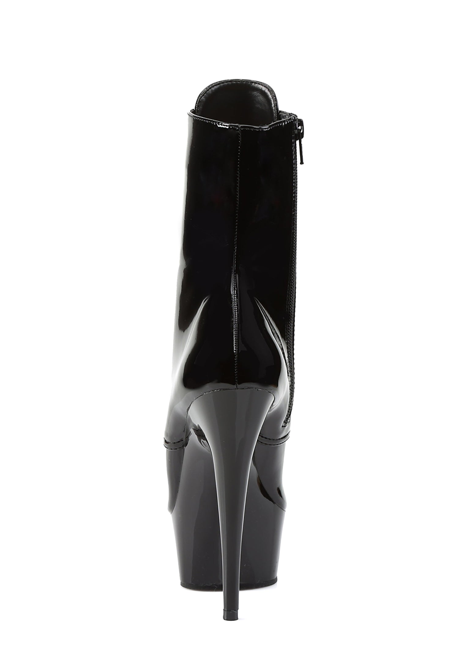 Delight-1020 Platform Ankle Boots-Black