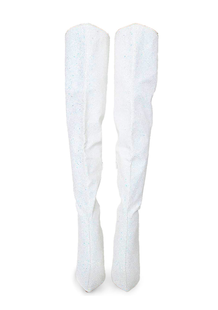 Courtly-3015 Glitter Thigh High Boots
