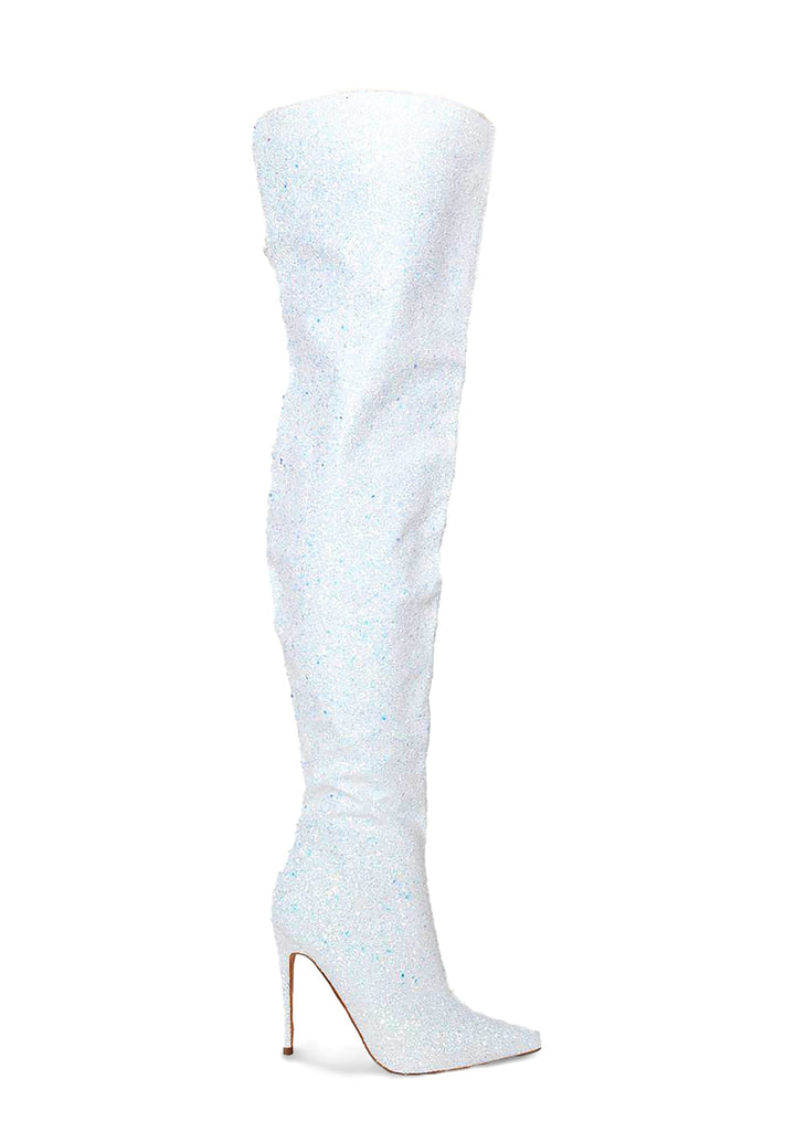Courtly-3015 Glitter Thigh High Boots