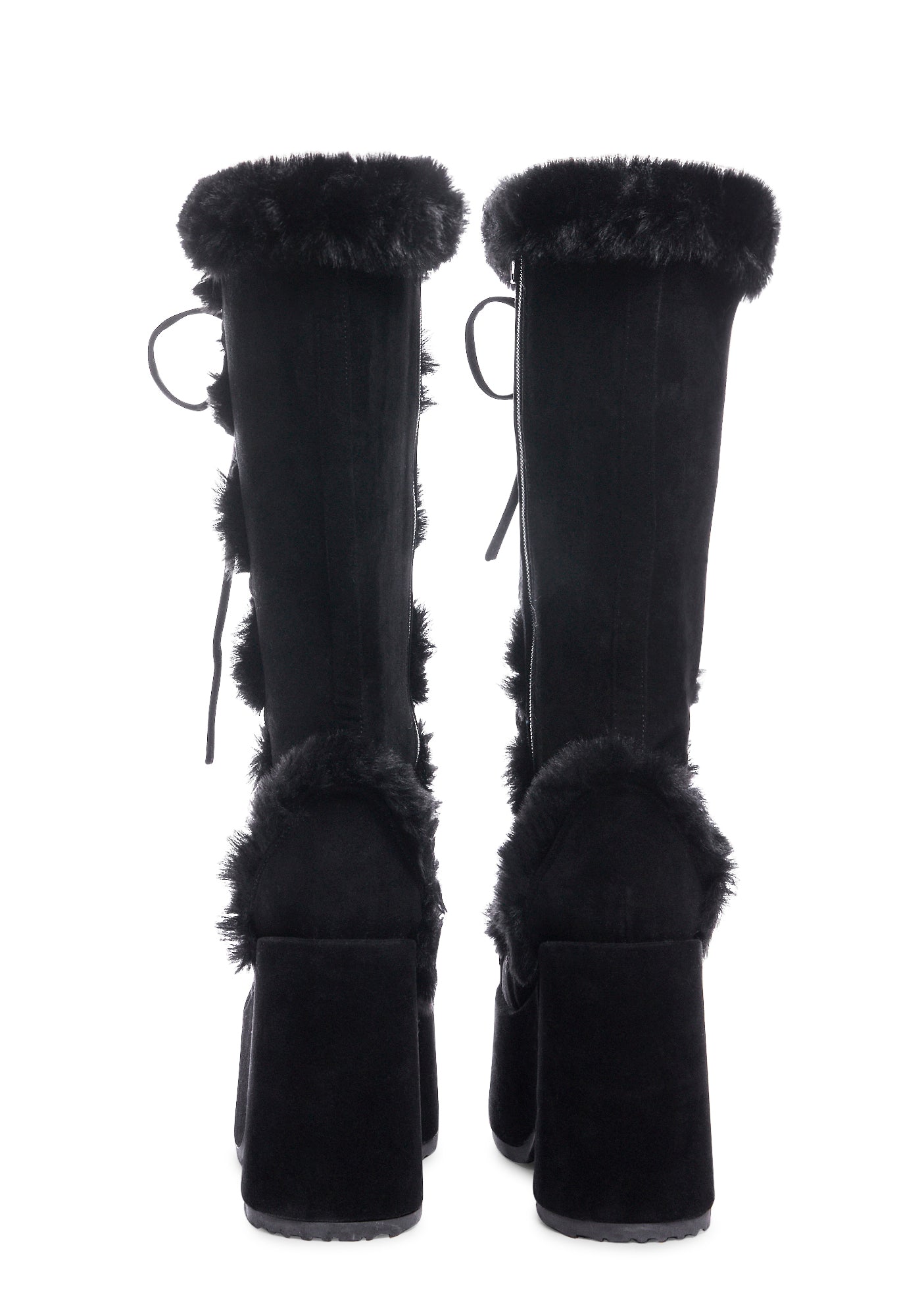 Camel-311 Platform Knee High Boots