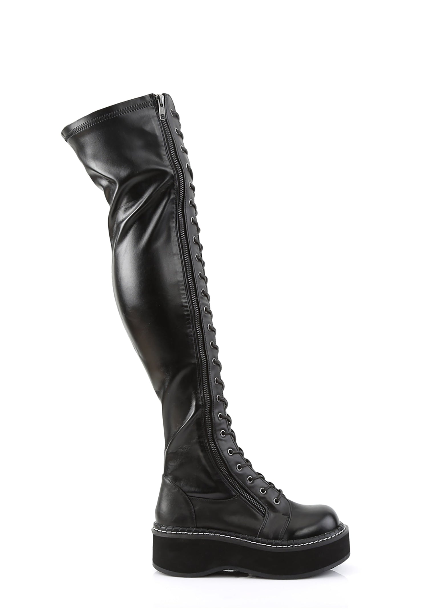 Emily-375 Platform Thigh High Boots