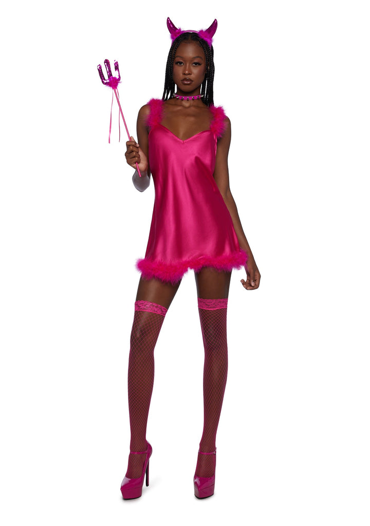 Friend Of The Devil Costume - Hot Pink