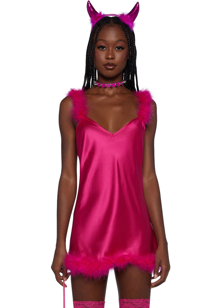Friend Of The Devil Costume - Hot Pink
