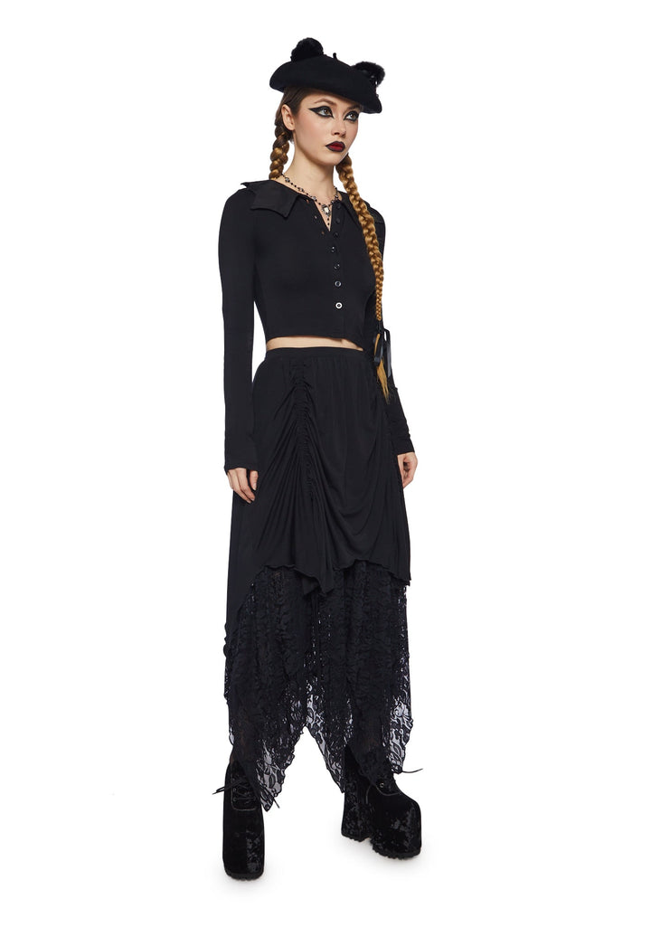 Just Wing It Collared Top