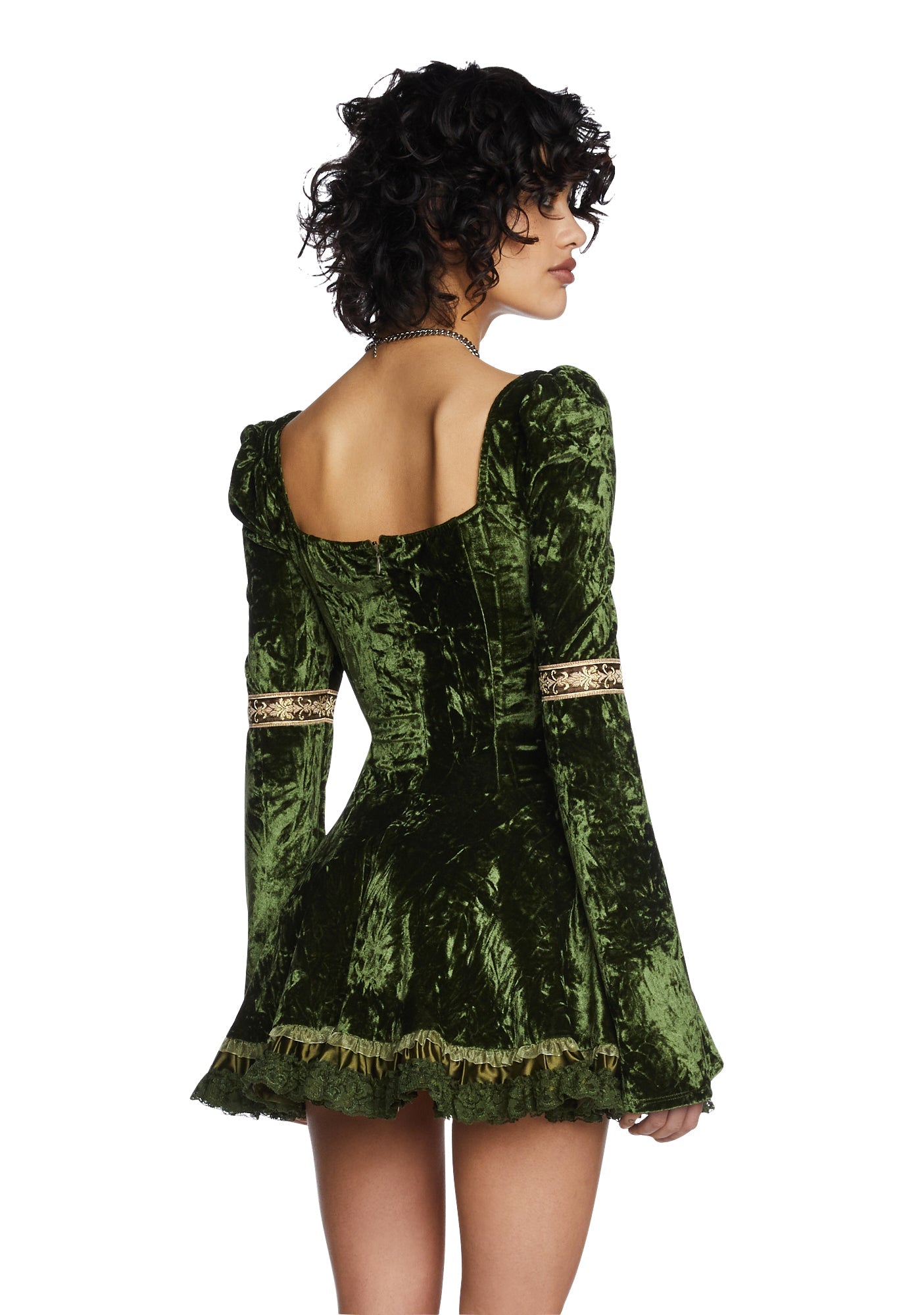 Myths N' Legends Mini Dress - Green