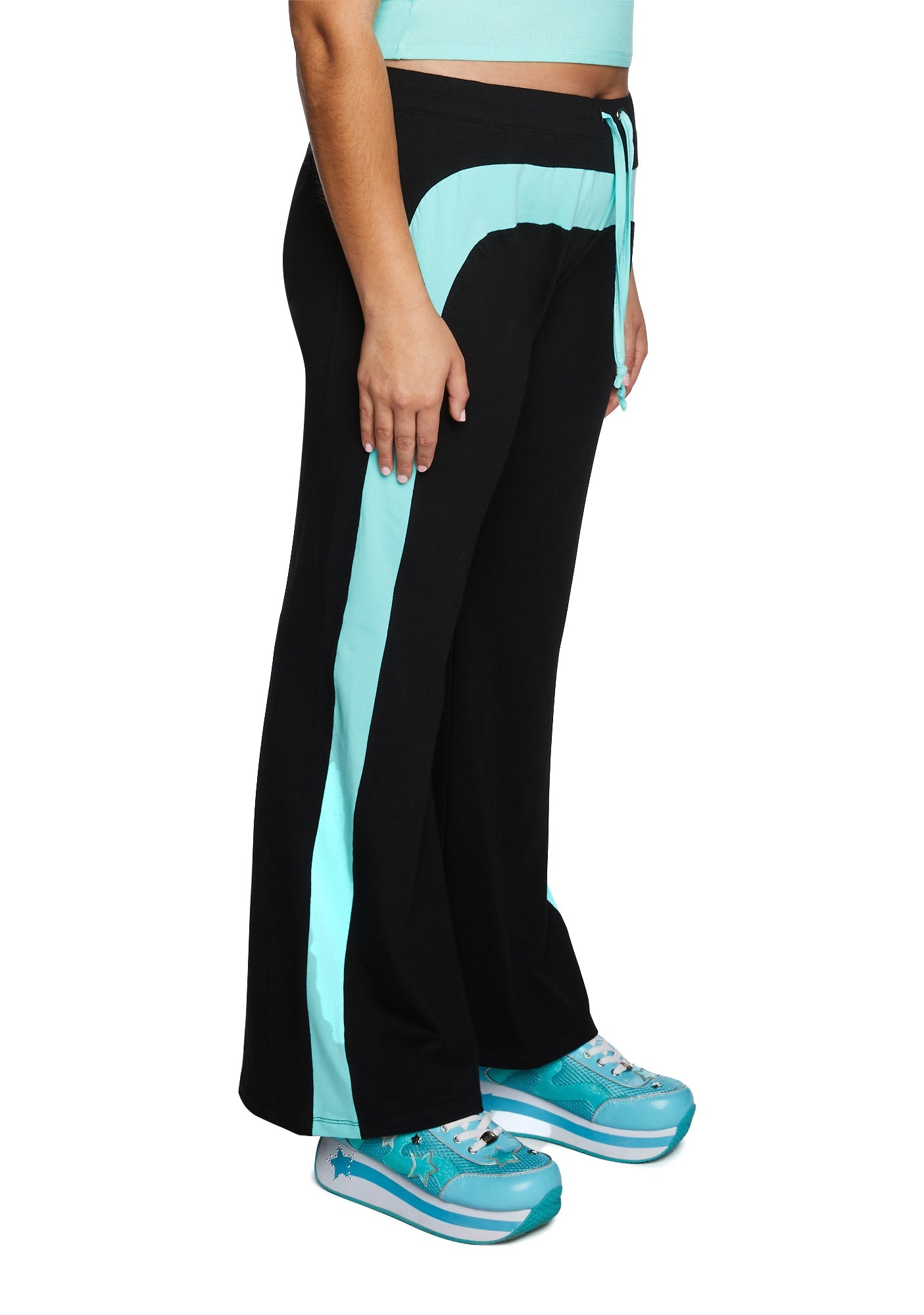 Plus Catching Flights Track Pants - Blue/Black
