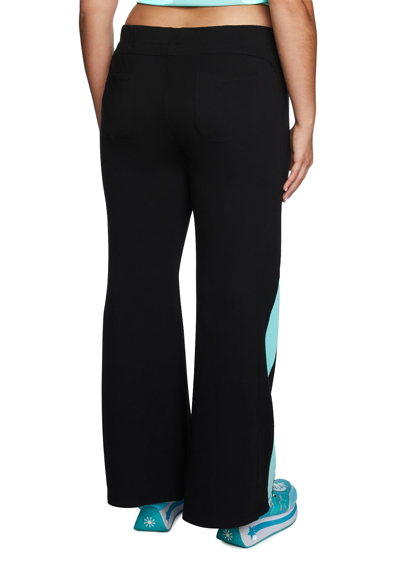 Plus Catching Flights Track Pants - Blue/Black