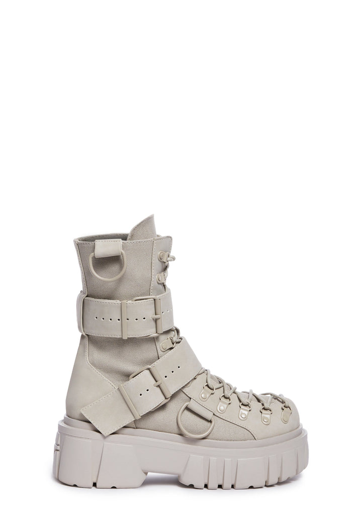 Low Traitor Boots - Light Gray