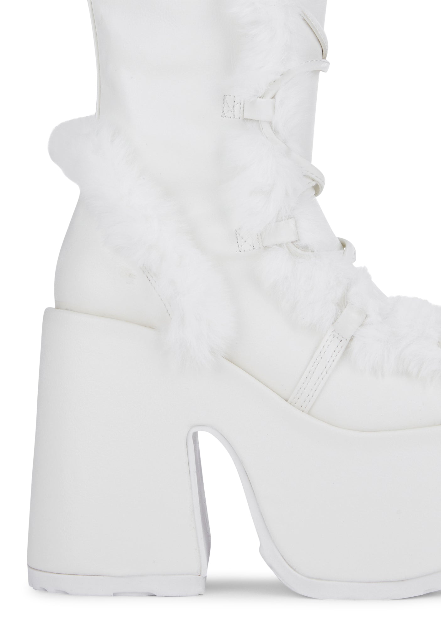 Camel-311 Platform Knee High Boots