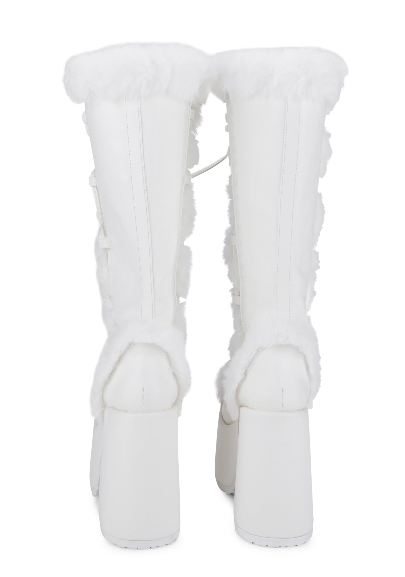 Camel-311 Platform Knee High Boots