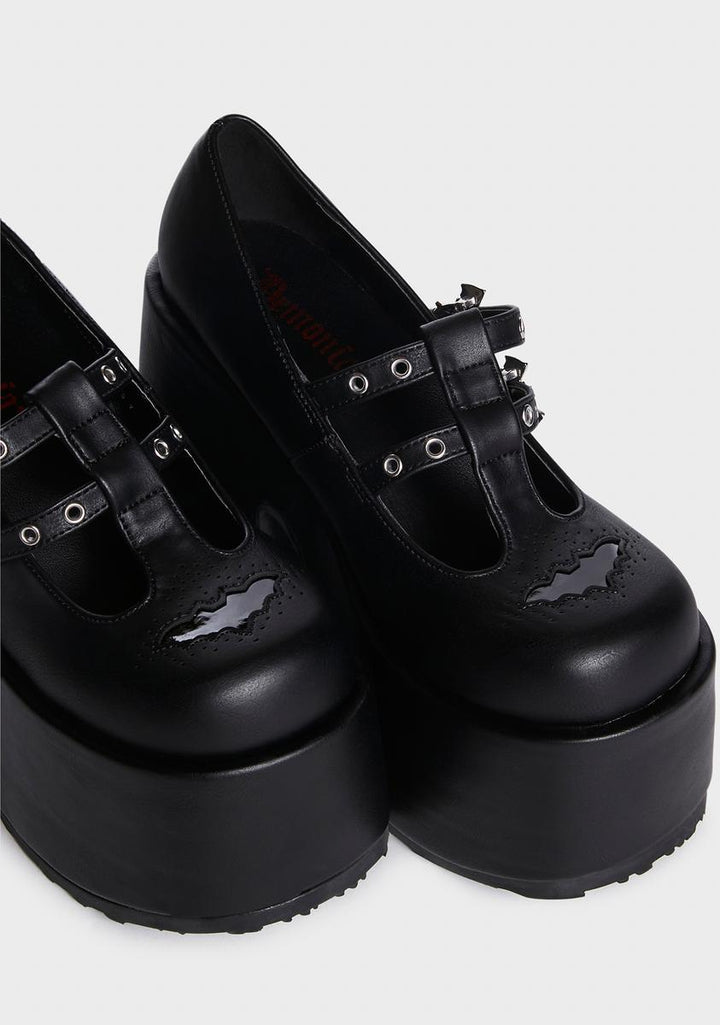 Camel-55 Platform Mary Janes
